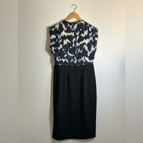 Tahari Cap Sleeve Midi Dress - Picture 2 of 5